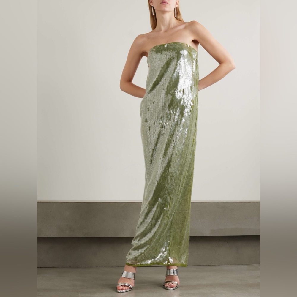 StAUD green dress